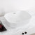 Whitehaus WH71302 Isabella Plus  Rectangular Top Mount Sink with Center Drain - White