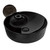 Whitehaus WH71306-F04 Isabella Plus  Round Top Mount Sink, Embossed Exterior, Smooth Interior, Single Faucet Hole Center Drain - Black