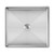 Whitehaus WHNPL1577-BSS Noah Plus 10 Gauge Frame, Squared Semi-recessed Sink Set with Center Drain - Brushed Stainless Steel