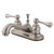 Kingston Brass Two Handle 4" Centerset Lavatory Faucet with Pop-Up Drain - Satin Nickel KB608BL