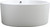 Vanity Art VA6810 Freestanding White Acrylic Bathtub and Hose 59 in. x 59 in x 24 in. - Round Shape