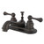 Kingston Brass Two Handle 4" Centerset Lavatory Faucet with Pop-Up Drain - Oil Rubbed Bronze KB605BL