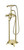 Vanity Art VA2019-BB Freestanding Two Handle Tub Filler Faucet with Hand Shower - Brushed Brass