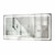 Krugg LED Lighted Bathroom Mirror 66 Inch X 36 Inch with Dimmer & Defogger