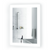 Krugg LED Lighted Bathroom Mirror 15 Inch x 20 Inch with Dimmer & Defogger