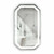 Krugg Octagon LED Lighted Bathrom Mirror 24 Inch X 42 Inch w/ Defogger & Dimmer - Tudor2442