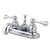 Kingston Brass Two Handle 4" Centerset Lavatory Faucet with Pop-Up Drain - Polished Chrome KB601BL