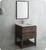 Fresca FVN3130ACA-FS Formosa 30" Floor Standing Modern Bathroom Vanity w/ Open Bottom & Mirror - Acacia Wood