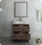 Fresca FVN3130ACA-FS Formosa 30" Floor Standing Modern Bathroom Vanity w/ Open Bottom & Mirror - Acacia Wood