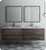 Fresca FVN31-3636ACA Formosa 72" Wall Hung Double Sink Modern Bathroom Vanity w/ Mirrors - Acacia Wood