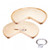 Hardware Resources 28 Inch Kidney Lazy Susan with Pre-installed 10 Inch Swivel - LSK28-S