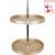 Hardware Resources BLSR224-SET 24 Inch Round Banded Lazy Susan Set with Twist and Lock Adjustable Pole