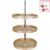 Hardware Resources BLSR2318-SET 18 Inch Round Banded Lazy Susan Three Shelf Set with Twist and Lock Pole