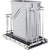 Hardware Resources Metal Single Trashcan Polished Chrome with Grey - SWS-MBMS35GPC