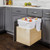 Hardware Resources Preassembled 35 Quart Double Pullout Waste Container System - CAN-WBMD35WH
