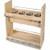 Hardware Resources UBPO-8SC 8 Inch InchNo Wiggle Inch Utensil Bin Base Cabinet Pullout Built on Premium Soft-close Slides