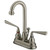 Kingston Brass Two Handle 4" Centerset Lavatory Faucet with Pop-Up Drain Drain - Brushed Nickel KB3618ZL