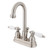 Kingston Brass Two Handle 4" Centerset Lavatory Faucet with Pop-Up Drain Drain - Satin Nickel KB3618PL