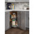 Hardware Resources CS-ES360 30 Inch Diameter InchEasy 360 Susan Inch Chrome Wire Corner Organizer