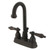 Kingston Brass Two Handle 4" Centerset Lavatory Faucet with Pop-Up Drain Drain - Oil Rubbed Bronze KB3615AL