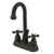Kingston Brass Two Handle 4" Centerset Lavatory Faucet with Pop-Up Drain Drain - Oil Rubbed Bronze KB3615AX