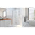DreamLine D12806572-04 Unidoor-X 40 1/2-41 in. W x 72 in. H Frameless Hinged Shower Door in Brushed Nickel