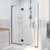 DreamLine D12706572-09 Unidoor-X 39 1/2-40 in. W x 72 in. H Frameless Hinged Shower Door in Satin Black