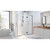 DreamLine D12314572-09 Unidoor-X 43 1/2-44 in. W x 72 in. H Frameless Hinged Shower Door in Satin Black