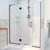 DreamLine D12814572-09 Unidoor-X 48 1/2-49 in. W x 72 in. H Frameless Hinged Shower Door in Satin Black