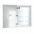 Krugg Svange2436L LED Mirror Medicine Cabinet 24 Inch W x 36 Inch w/Dimmer & Defogger - Left Hinged