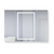 Krugg Svange4836LLR 3 Door LED Mirror Medicine  Cabinet 48 Inch W x 36 Inch w/Dimmer & Defogger - Left Hinge on middle door