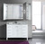 Krugg Svange4836LRR 3 Door LED Mirror Medicine Cabinet 48 Inch W x 36 Inch w/Dimmer & Defogger - Right Hinge on Middle Door
