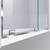 DreamLine SHDR-1960584-01 Mirage-Z 56-60 in. W x 58 in. H Frameless Sliding Tub Door in Chrome