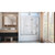 DreamLine SHDR-3148586-EX-04 Aqua 56-60 in. W x 58 in. H Frameless Hinged Tub Door with Extender Panel in Brushed Nickel