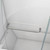 DreamLine SHDR-3148586-EX-04 Aqua 56-60 in. W x 58 in. H Frameless Hinged Tub Door with Extender Panel in Brushed Nickel