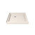 DreamLine DLT-1032320-22 SlimLine 32 in. D x 32 in. W x 2 3/4 in. H Corner Drain Double Threshold Shower Base in Biscuit