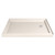 DreamLine DLT-1034482-22 SlimLine 34 in. D x 48 in. W x 2 3/4 in. H Right Drain Double Threshold Shower Base in Biscuit