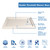 DreamLine DLT-1034482-22 SlimLine 34 in. D x 48 in. W x 2 3/4 in. H Right Drain Double Threshold Shower Base in Biscuit