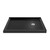 DreamLine DLT-1036482-88 SlimLine 36 in. D x 48 in. W x 2 3/4 in. H Right Drain Double Threshold Shower Base in Black