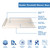 DreamLine DLT-1036601-22 SlimLine 36 in. D x 60 in. W x 2 3/4 in. H Left Drain Double Threshold Shower Base in Biscuit