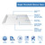 DreamLine DLT-1134420 SlimLine 34 in. D x 42 in. W x 2 3/4 in. H Center Drain Single Threshold Shower Base in White
