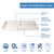 DreamLine DLT-1134600-22 SlimLine 34 in. D x 60 in. W x 2 3/4 in. H Center Drain Single Threshold Shower Base in Biscuit