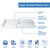DreamLine DLT-1136600 SlimLine 36 in. D x 60 in. W x 2 3/4 in. H Center Drain Single Threshold Shower Base in White