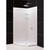 DreamLine DL-6047C-01 42 in. x 42 in. x 76 3/4 in. H Neo-Angle Shower Base and QWALL-4 Acrylic Corner Backwall Kit in White