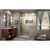 DreamLine D1242436-04 Unidoor-X 54-54 1/2 in. W x 72 in. H Frameless Hinged Shower Door in Brushed Nickel