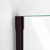 DreamLine D12430572-06 Unidoor-X 60 1/2-61 in. W x 72 in. H Frameless Hinged Shower Door in Oil Rubbed Bronze