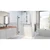 DreamLine D1243636-09 Unidoor-X 66-66 1/2 in. W x 72 in. H Frameless Hinged Shower Door in Satin Black