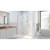 DreamLine D1251472-04 Unidoor-X 45-45 1/2 in. W x 72 in. H Frameless Hinged Shower Door in Brushed Nickel