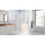 DreamLine D1253636-04 Unidoor-X 67-67 1/2 in. W x 72 in. H Frameless Hinged Shower Door in Brushed Nickel