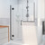 DreamLine D1272436-09 Unidoor-X 57-57 1/2 in. W x 72 in. H Frameless Hinged Shower Door in Satin Black